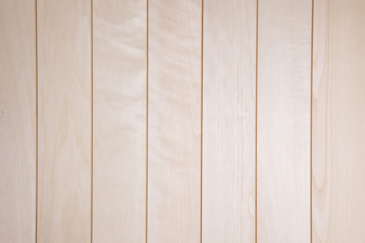 Sauna wall panels, Aspen, STS4, 15×68, A sort - Image 2