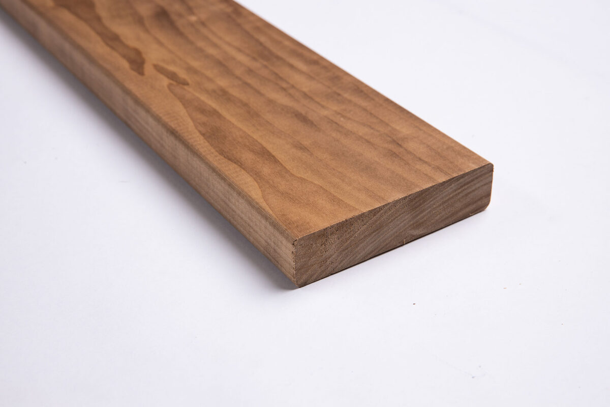 Sauna bench boards,Thermo Aspen, SHP, 22×80, A sort - Image 1
